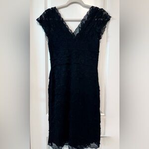 MARINA Black Lace Dress  Women 6P